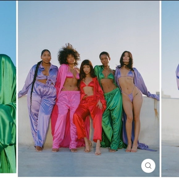 𝅺LAINA Rauma Pants Green S Small Satin Drawstring Pant Trouser Club Bed - Picture 11 of 14